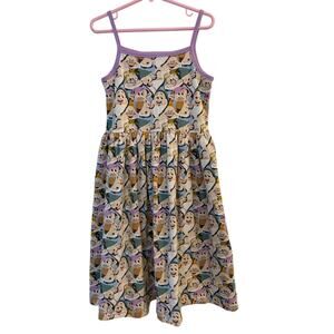 Sew Chill Size 8 Girls Disney Seven Dwarfs Snow White Twirl Dress Purple Trim